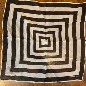 Ann Taylor 17” square silk scarf